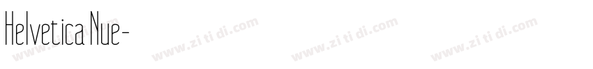 Helvetica Nue字体转换